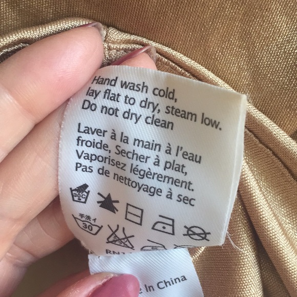 3.1 Phillip Lim 100% Silk Gold Top M - Picture 7 of 8